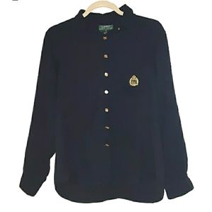 Lauren Ralph Lauren silk button up shirt